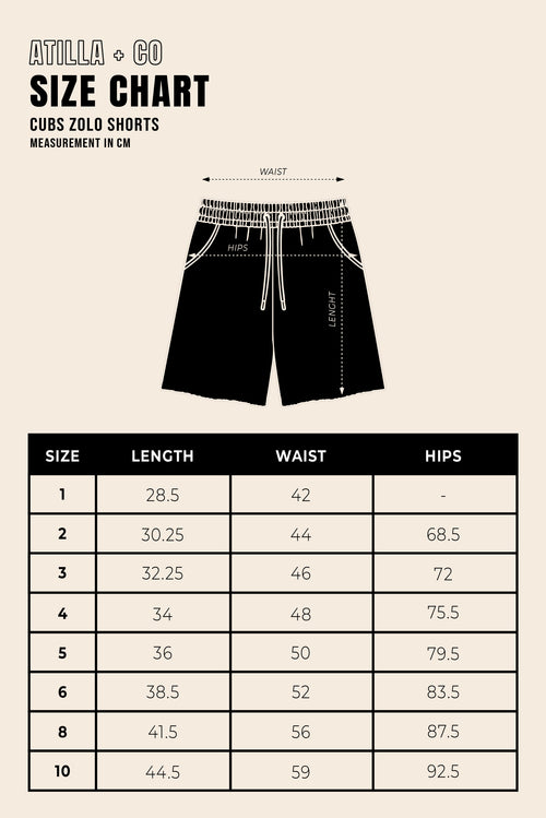 CUBS ZOLO SHORTS