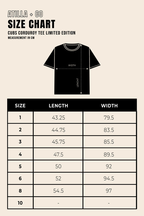 CUBS CORDUROY TEE 2.0