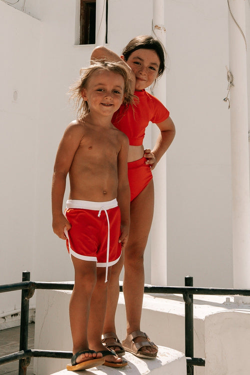 ORIGINAL VITA SWIM TRUNKS - WATERMELON RED