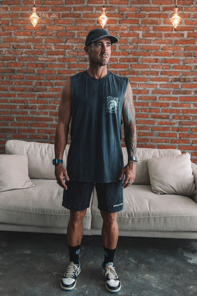 VINTAGE GREEK PRINT TANK