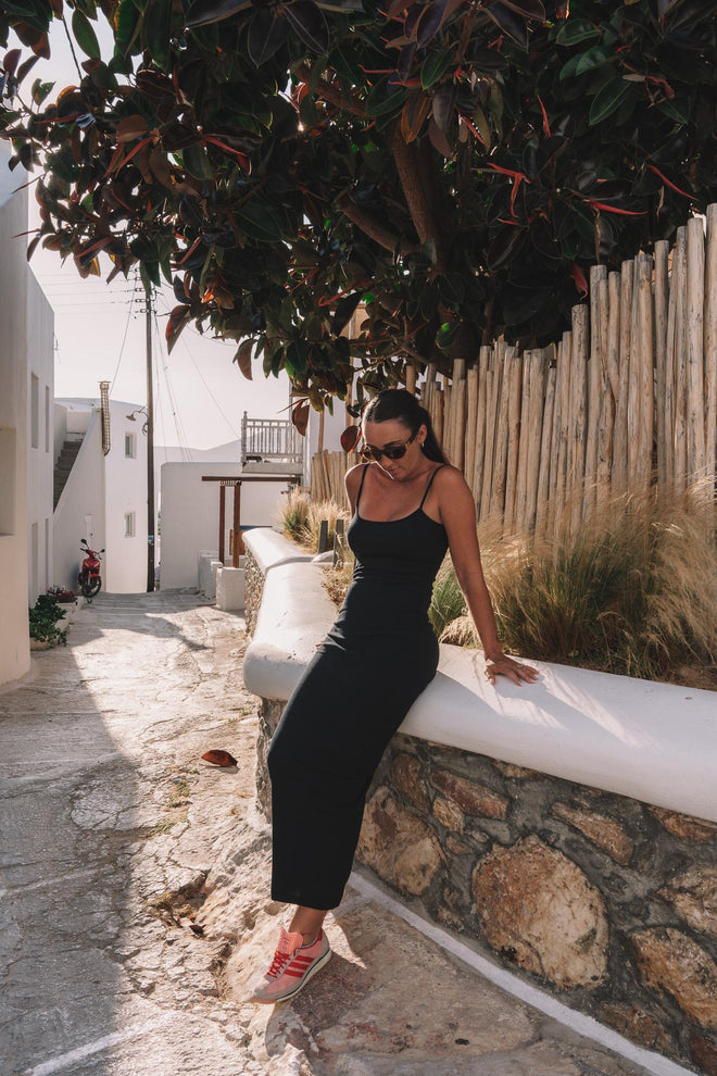 LADIES LONG RIB DRESS