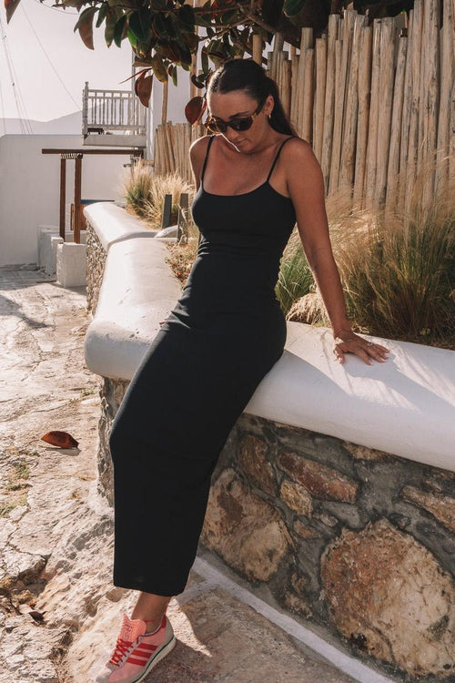 LADIES LONG RIB DRESS