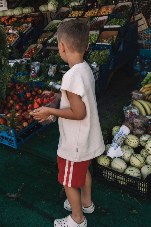 CUBS BOXY WAFFLE TANK