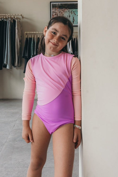 GIRLS 3 TONE KIKO SWIMSUIT