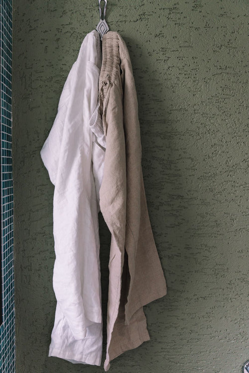 MENS WIDE LEG LINEN PANTS