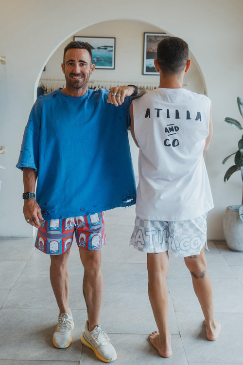MENS FLAT ART BOARDIES